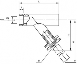 东莞SRYⅣ承插焊连接Y型过滤器 PN10.0MPa