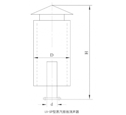 山东LS-SP型蒸汽排放消声器